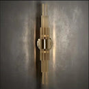 Axyaa Clear Glass G9 Wall Sconce Stainless Steel Indoor Art Deco Light