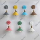 Axyaa Color Iron Wall Lamp for Living Room, Bedroom, Hallway - Retro Creative LED Lighting