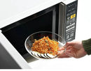 Axyaa 8.5-inch Tempered Glass Microwave Plate set for Heat-Resistant Dining and Serving