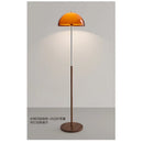 Axyaa Modern Dark Brown Lampshade Floor Lamp for Parlor Bedroom