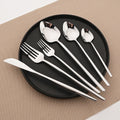 Axyaa 32Pcs Stainless Steel Cutlery Set Silverware Flatware Dinnerware Kit