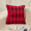 Axyaa Rabbit Hair Pillowcase: Prismatic Decor Sofa Throw Cushion Cover