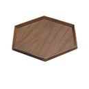 Axyaa Black Walnut Serving Tray: High-grade, Solid Wood Tea Cup & Coffee Dessert Tray