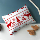 Axyaa Christmas Printed Deer & Santas Pillow Case 30x50cm