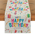 Axyaa Birthday Celebration Table Runner for Family Parties and Kitchen Decor