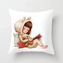 Cute Panda Cartoon Pillowcase for Home Decor and Comfort by Axyaa