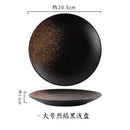 Axyaa Japanese Style Ceramic Plate Set for Restaurants and Home Dining