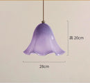 Axyaa Small Flower Glass Pendant Light for Bar, Study, Bedside, Living, Dining Room