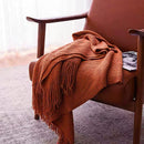 Axyaa Nordic Christmas Blanket: Light Luxury Knitted Throw for Bed or Sofa