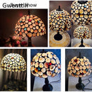 Axyaa Stained Glass Tiffany Table Lamp décor for Bedroom, Bedside, Desk Lighting