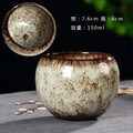 Axyaa 150ml Kiln Ceramic Teacups Set for Kung Fu Style Coffee and Tea