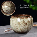 Axyaa 150ml Kiln Ceramic Teacups Set for Kung Fu Style Coffee and Tea