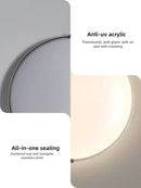 Axyaa LED Ceiling Light: Modern Champagne Gold Lamp for Living Room, Bedroom, Dining Room
