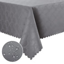 Axyaa Waterproof Vinyl Tablecloth: Heavy Duty Kitchen Dinner Table Cover