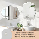 Axyaa Oval Beveled Edge Accent Mirror for Bathroom and Vanity