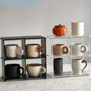 Axyaa Clear Acrylic Cup Display Organizer Kitchen Storage Stand