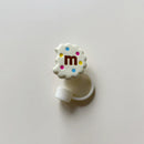 Axyaa Biscuit Silicone Straw Caps for Stanley Cup Tumbler 40oz - Kawaii Thermos Toppers