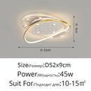 Axyaa Modern LED Ceiling Light Black/Gold Remote Control Home Decor Lighting
