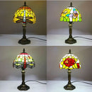 Axyaa Dragonfly Tiffany Glass Table Lamp for Home Decor