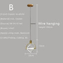 Axyaa Nordic Crystal LED Pendant Lamp for Home Decoration