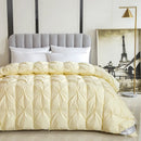 Axyaa White Goose Down Winter Quilt - 100% Cotton, Thick & Warm