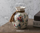 Axyaa Blessing Bag Style Ceramic Vase: New Chinese Decor for Living Room & Dining Table