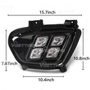 Axyaa LED Fog Lamps DRL Daytime Running Lights for KIA Sorento 2015-2017