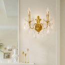 Axyaa Crystal Retro Wall Lamp for Medieval Bedroom, Living Room, Study Room - High-end, Elegant Design
