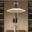 Axyaa Aluminum LED Pendant Lamp: Modern, Simple Design for Living & Dining Rooms