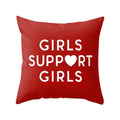 Axyaa Red Square Pillow Case for Home Décor