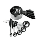 Axyaa Stainless Steel Measuring Cups & Spoons Set for Baking and Cooking
