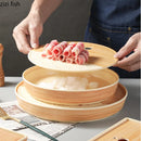 Axya Imitation Wood Grain Dinner Plate Set