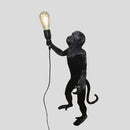 Axyaa Monkey Pendant Lamp: Hemp Rope Creative Wall Sconce Light
