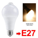 Axyaa PIR Motion Sensor LED Bulb E27 B22 12W-20W for Stairs Corridors & Hallways