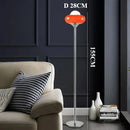 Axyaa Glass Floor Lamp Orange Red LED Metal Light Retro Egg Tart Table Lamp