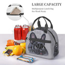 French Bulldog Art Lunch Bag by Axyaa: Insulated Bento Tote for Work, School, Picnic