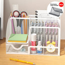 Axyaa Metal Mesh Office & Cosmetic Storage with Scratch-Resistant Pads