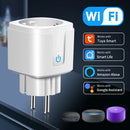 Axyaa Smart WiFi Socket EU Plug with Power Monitoring & Voice Control