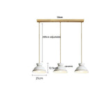 Axyaa Modern Ceramic LED Pendant Light - French Style Hanging Lamp
