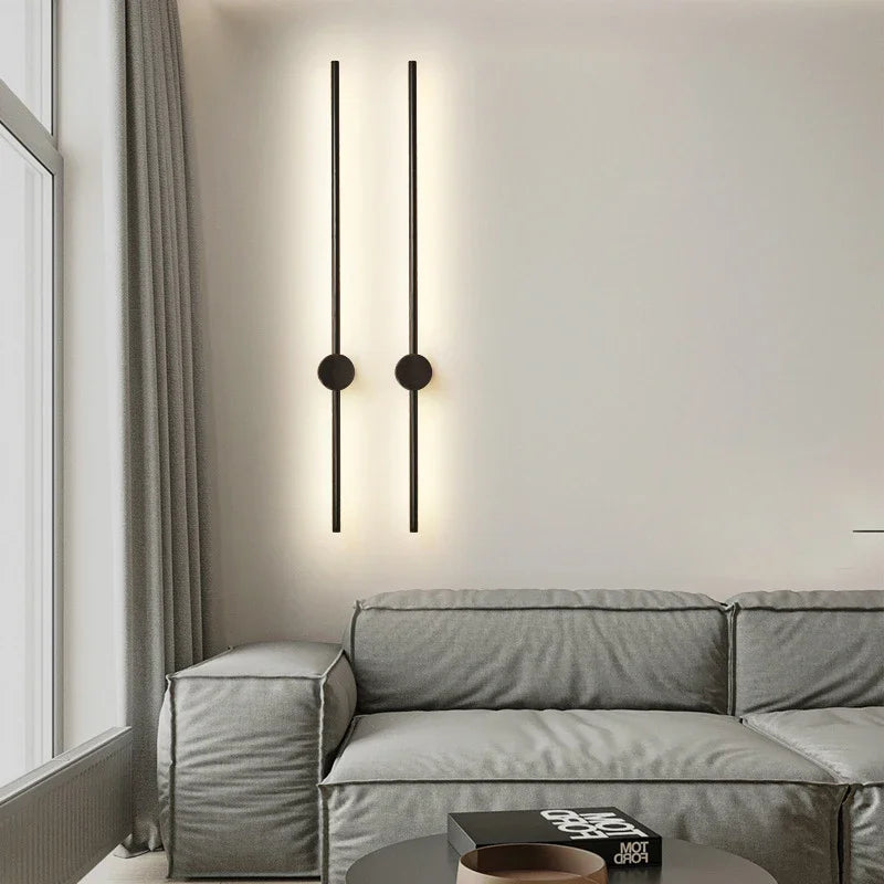 Axyaa Rotatable RGB LED Wall Lamp 60/80/100cm for Bedroom Living Room Decor