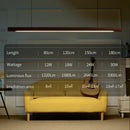 Axyaa Wood LED Pendant Lights: Modern Nordic Strip Ceiling Lamps for Home & Office