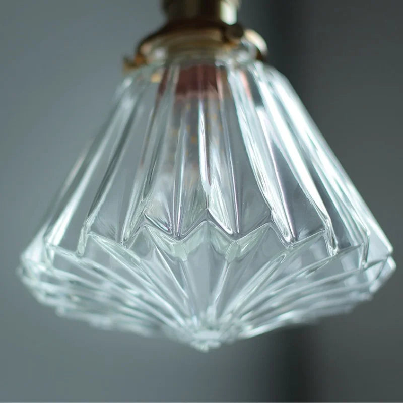 Axyaa Clear Glass LED Hanging Chandelier Pendant Lamp