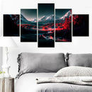 Axyaa Nature Landscape Poster Set - Dramatic Scenery Wall Artwork Framework