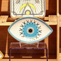 Axyaa Ceramic Jewelry Tray | Evil Eye Decorative Plate Dish for Rings Earrings Necklaces