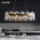 Axyaa Crystal LED Ceiling Chandeliers for Luxe Living Space