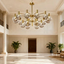 Axyaa Nordic Mocha Pendant Lights: Modern Molecular Design for Luxury Decor