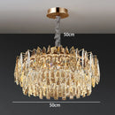 Axyaa Crystal Chandelier, Luxury Living Room Dining Room Ceiling Light