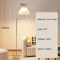 Axyaa Adjustable Iron Art Fabric LED Floor Lamp for Modern Nordic Minimalist Home Decor
