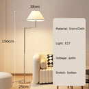 Axyaa Adjustable Iron Art Fabric LED Floor Lamp for Modern Nordic Minimalist Home Decor