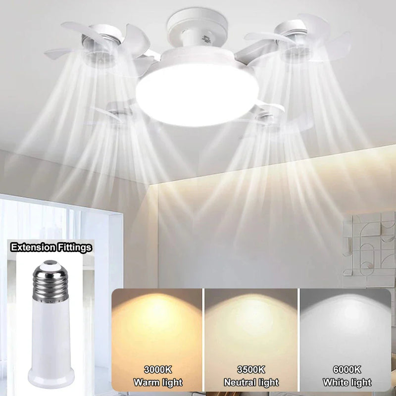 Axyaa Smart LED Ceiling Fan Light Remote Dimming Drone Lamp